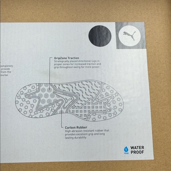 Puma White and Red men’s 9 Sneakers - Picture 6 of 6